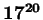 $\bf 17^{20}$