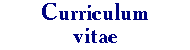 Curriculum Vitae