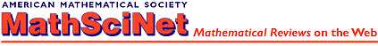 MathSciNet of the American Mathematical Society -
ONLINE ACCESS