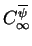 $C^{\overline{\psi}}_\infty$
