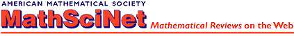 MathSciNet of the American Mathematical Society -
ONLINE ACCESS
