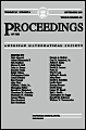 Proceedings of the American Mathematical Society